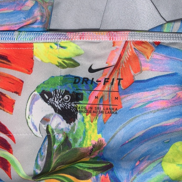 Nike Power Hyper Femme 7/8 Training Tights Medium Pure Platinum Ankle Leggings - Picture 12 of 16